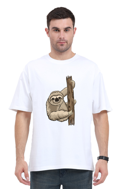 Men Sloth Oversized Classic T Shirt  - grandpaa sloth