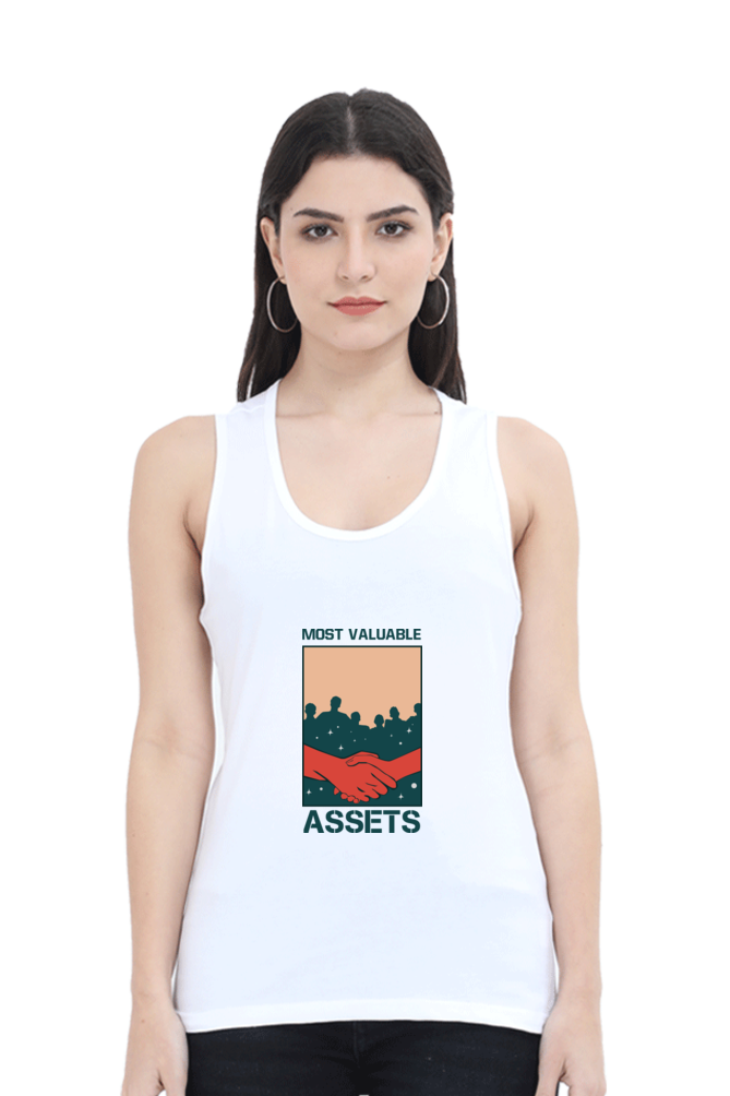 Women Motivational Tank Top -  Assets