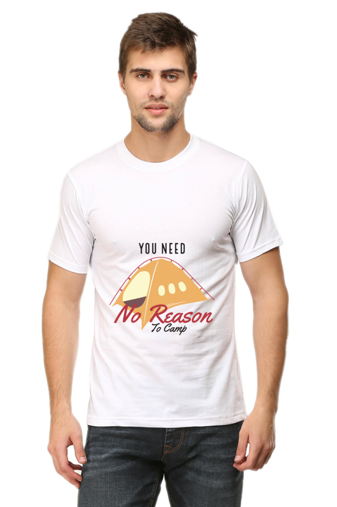 Men's Round Neck Summer T-Shirt - No Reason