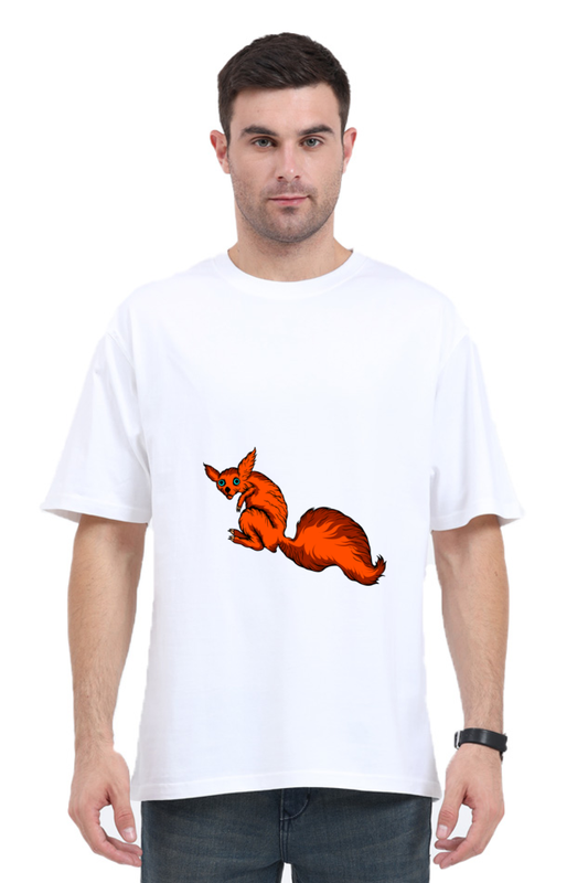 Men Animal's & Monster's  Oversized Classic T Shirt  -  fox