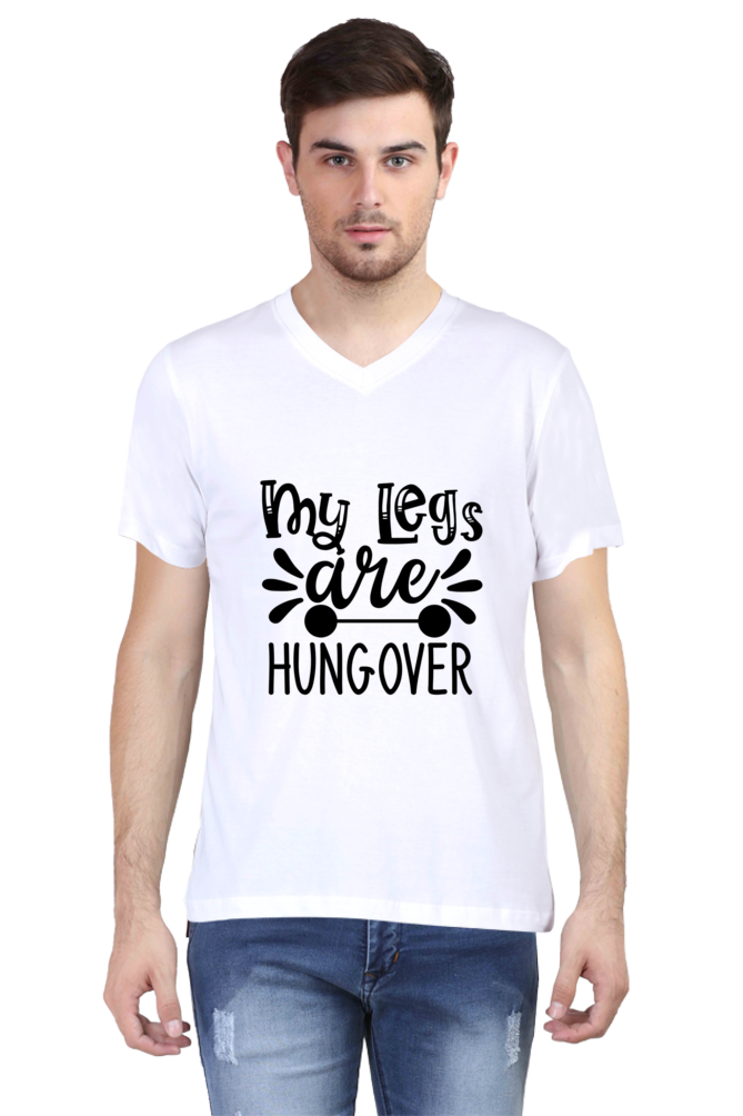 Men's V Neck T-Shirt - Leg's are Hangover