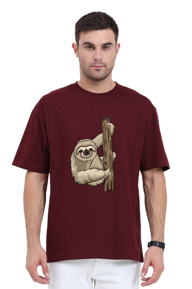 Men Sloth Oversized Classic T Shirt  - grandpaa sloth