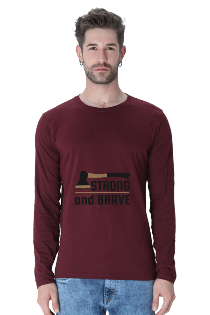 Men’s  Adventure Full Sleeve - T Shirt - brave