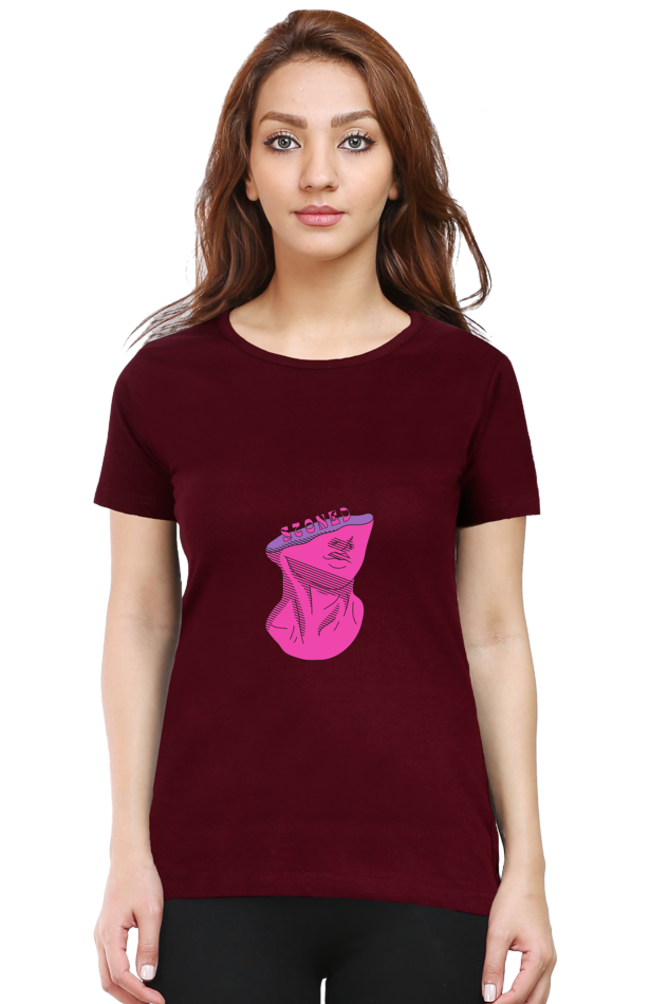 Women’s Round Neck Stones T-Shirts - Stoned Head