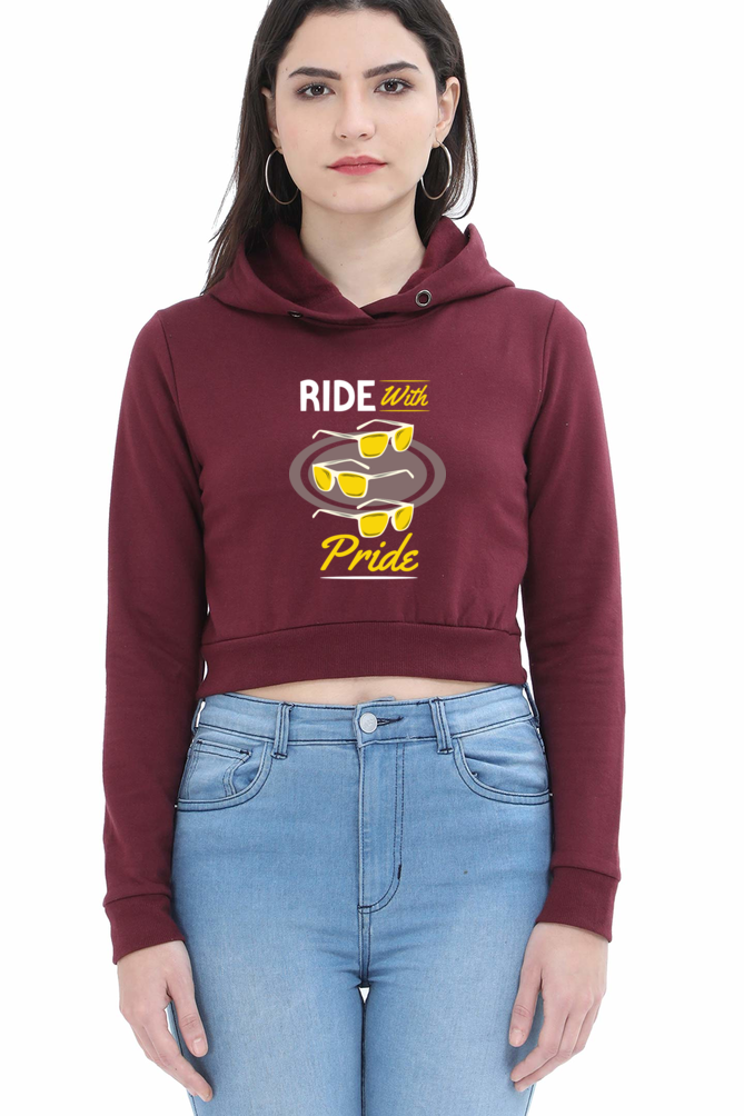 Women Skateboard Crop Hoodies - Pride