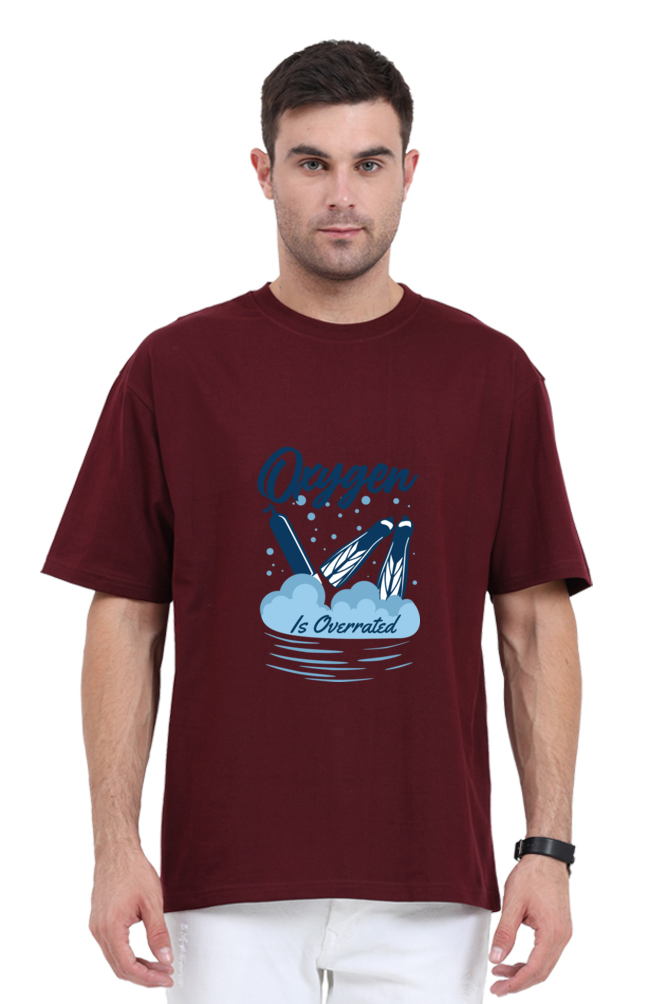 Men Swimming Oversized Classic T Shirt  - Overrated