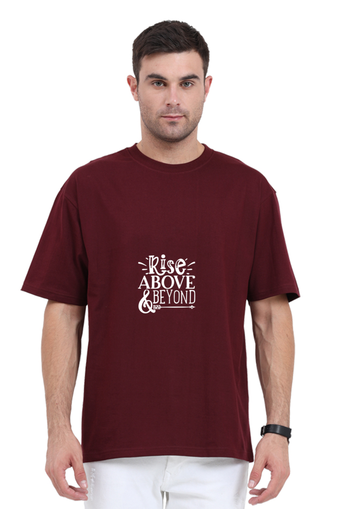 Men Motivational Oversized Classic T Shirt  - Rise