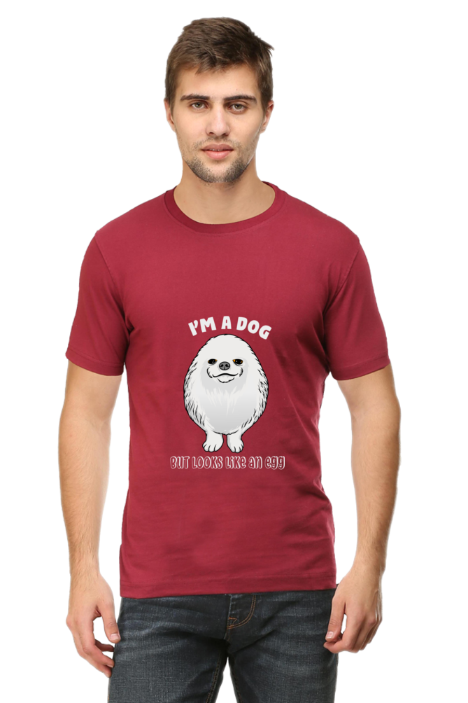 Men's Funny & Queen SVG Round Neck T-Shirt - dog