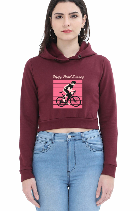 Women Rider Crop Hoodies - pedal