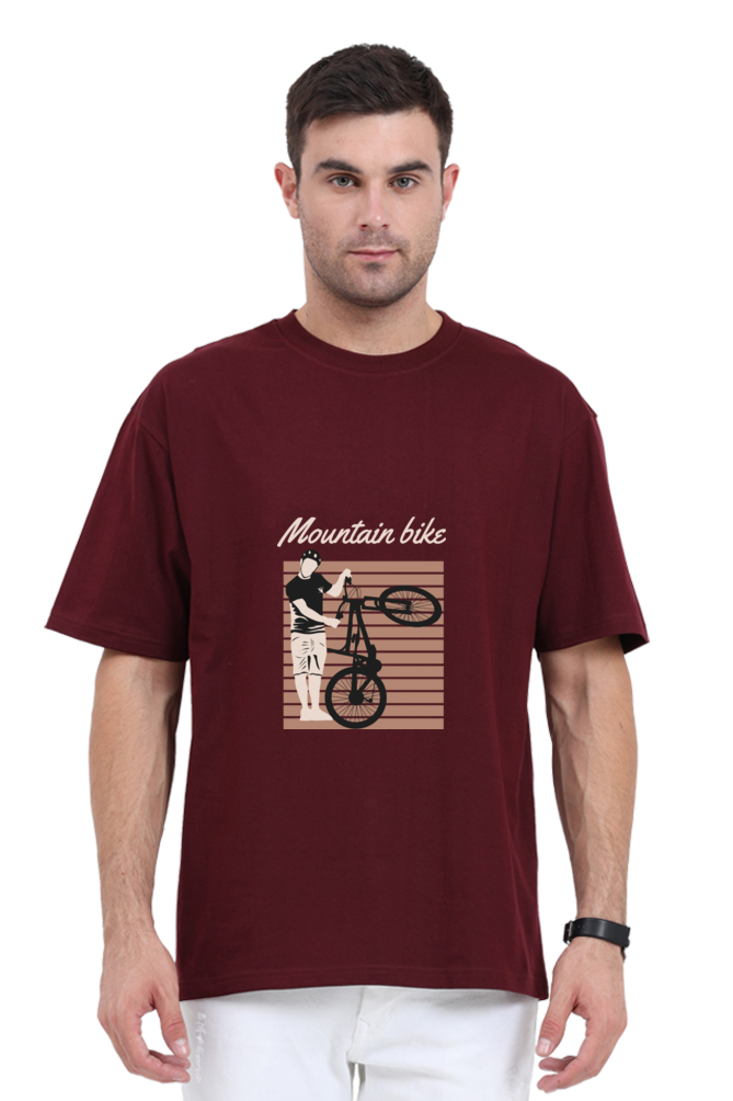Men Rider Oversized Classic T Shirt  - mountain