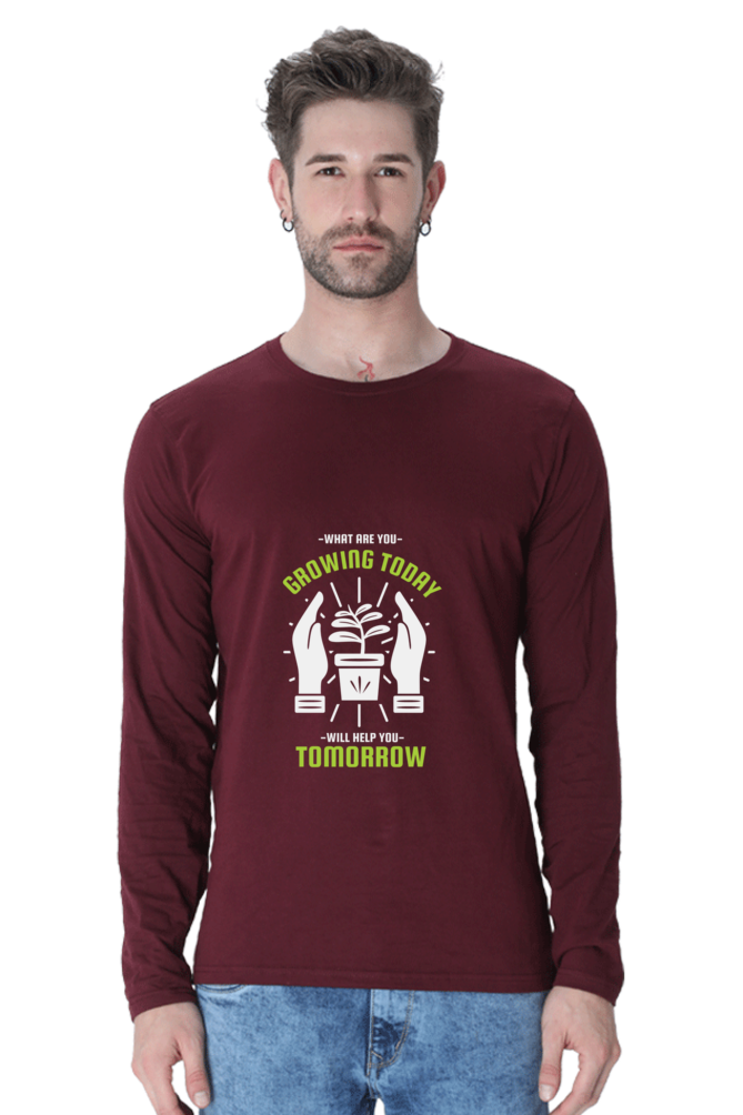 Men's Gardening Full sleeve T-Shirt - growing