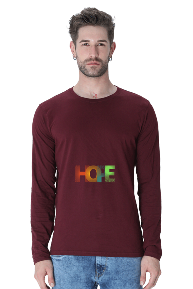 Men’s  Minimalistic Full Sleeve - T Shirt - Hope