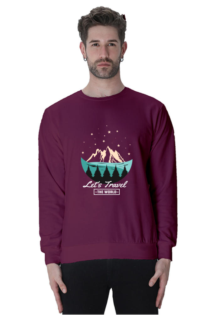 Men Adventure Sweatshirt - let's travel
