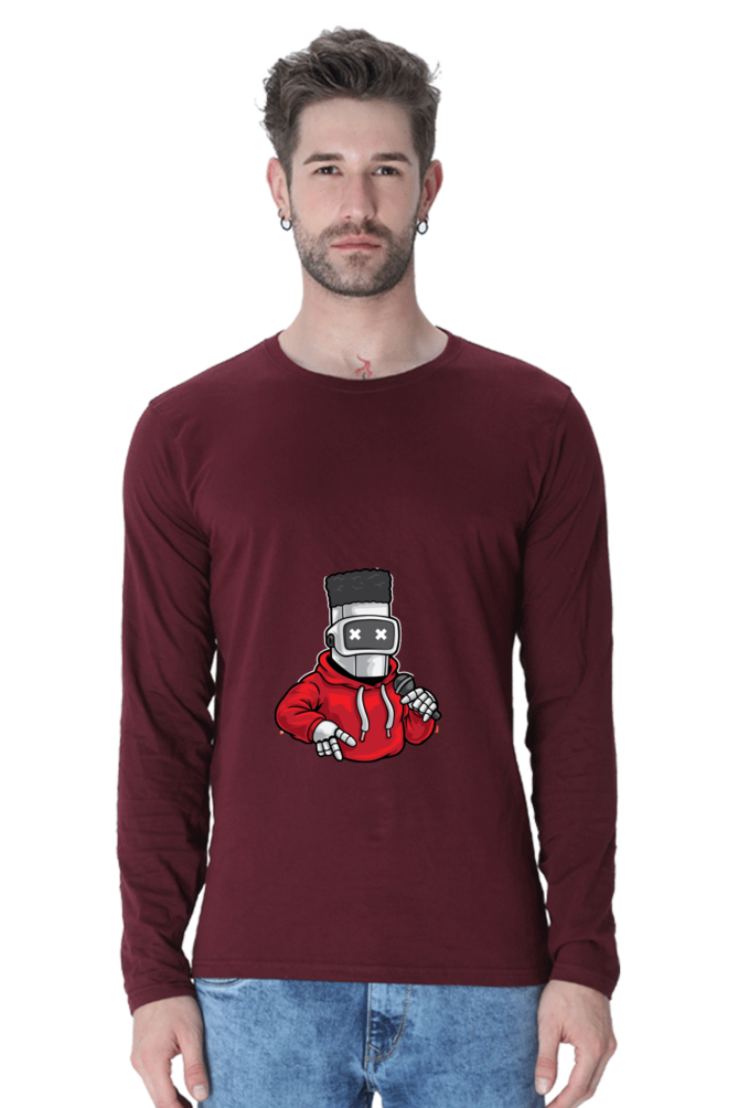 Men’s  Dance Full Sleeve - T Shirt - robot hip-hop