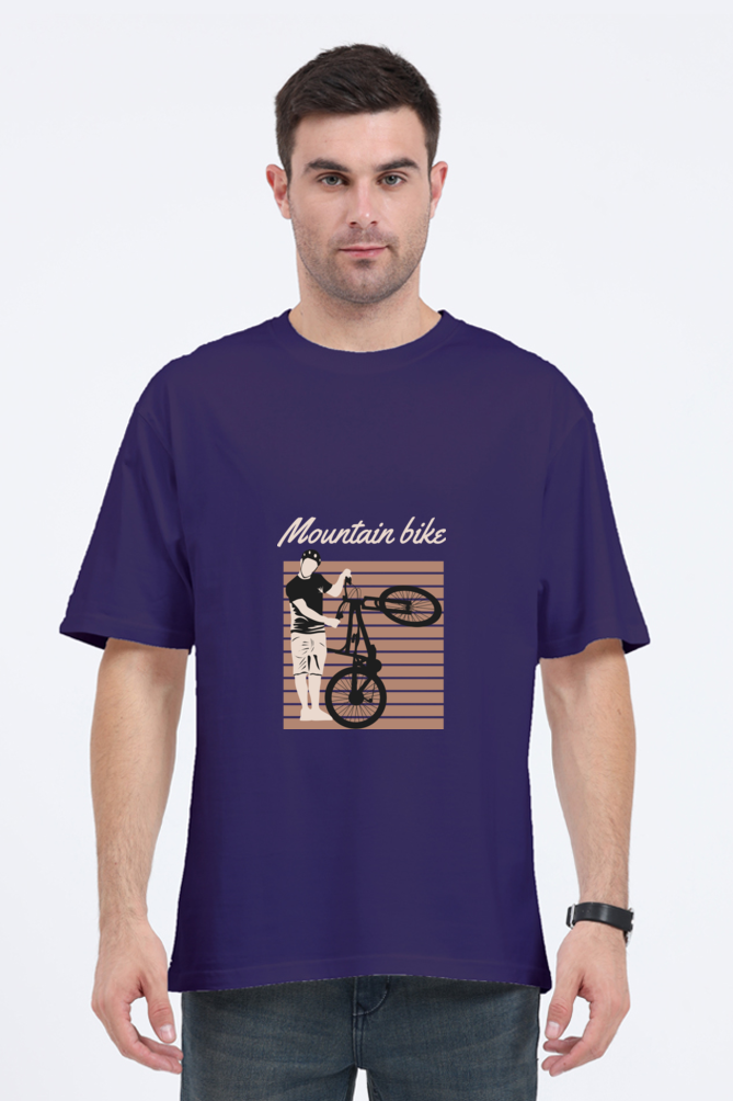 Men Rider Oversized Classic T Shirt  - mountain