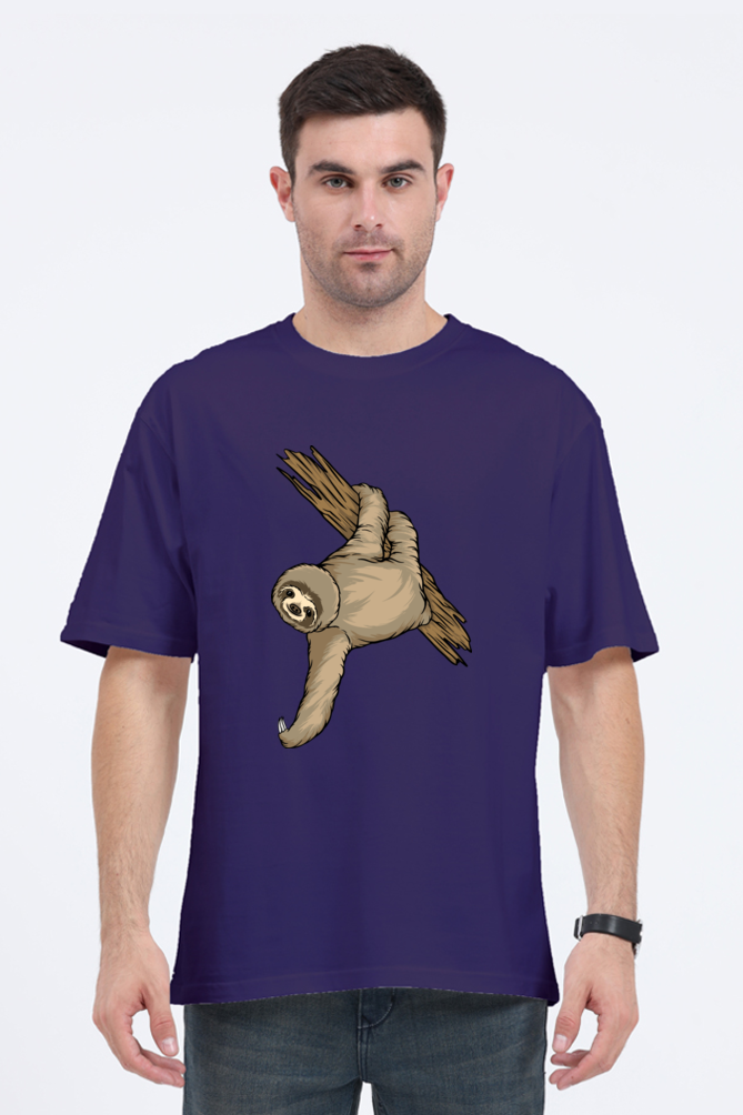 Men Sloth Oversized Classic T Shirt  - filmy