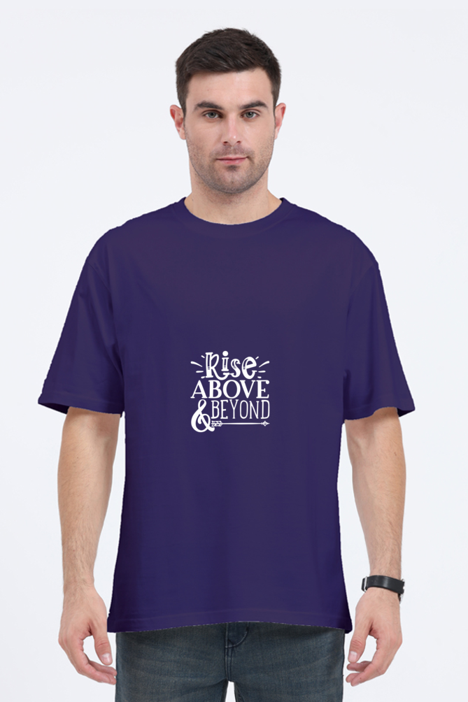 Men Motivational Oversized Classic T Shirt  - Rise