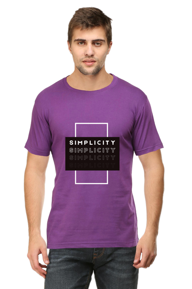 Minimalistic Unisex Cotton Round Neck T-shirt