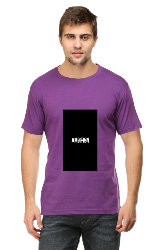 Men's Round Neck Minimalistic T-Shirt - Ambition