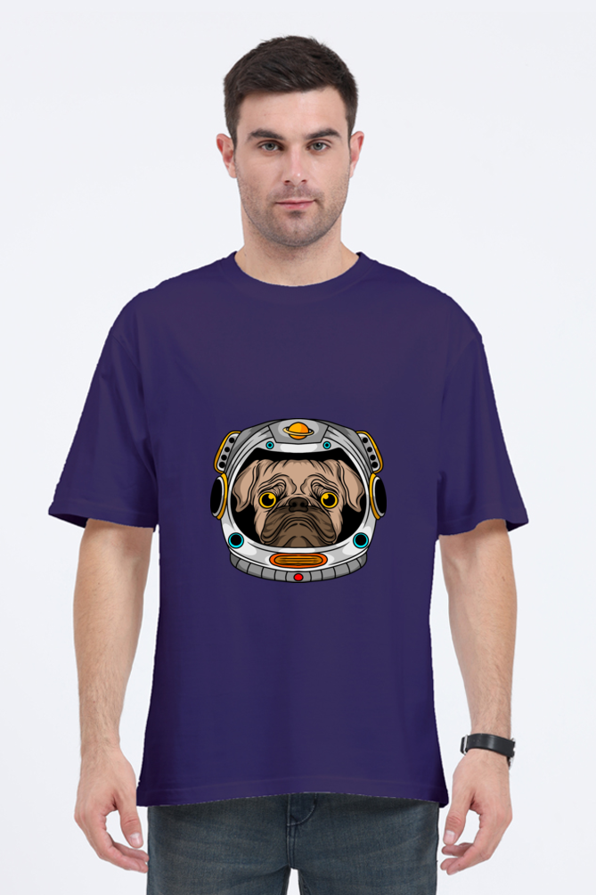 Men Animal's & Monster's  Oversized Classic T Shirt  -  helmet dog