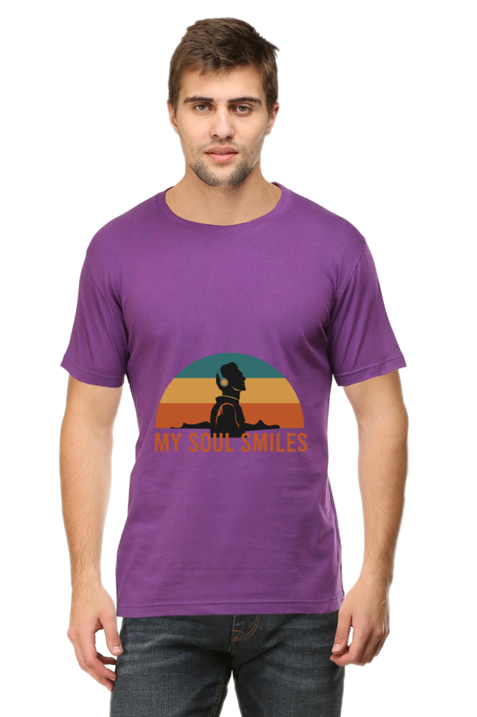 Music Unisex Cotton Round Neck T-shirt -  Soul Smiles