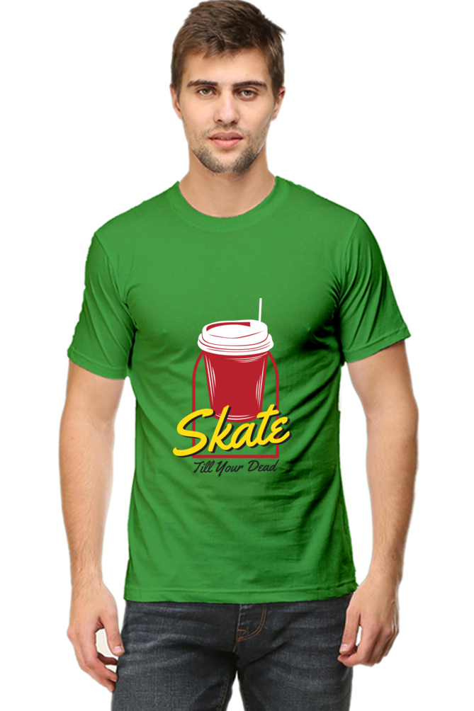 Skateboard Unisex Cotton Round Neck T-shirt - Skate