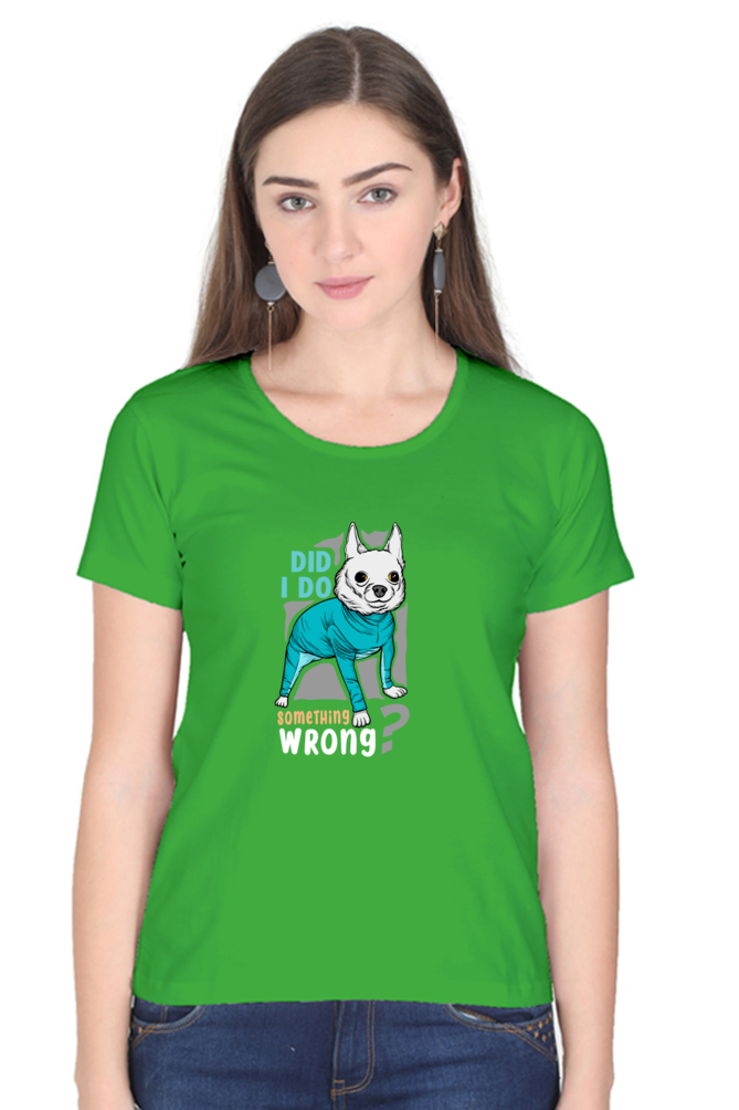 Women’s Round Neck Printed Funny & Queen SVG T-Shirts -  wrong
