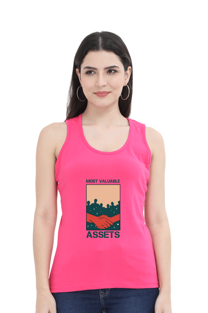 Women Motivational Tank Top -  Assets
