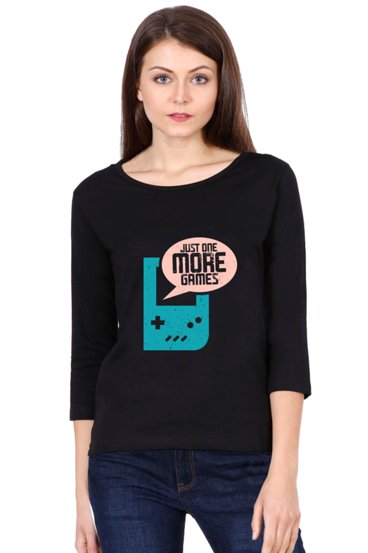 Women’s Full Sleeves Gamer T-Shirts - Just One