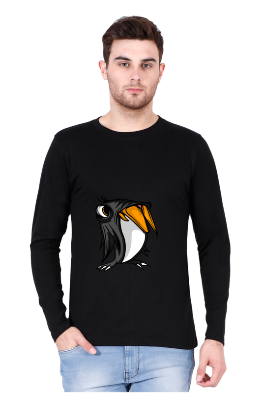 Men’s  Animal's & Monster's Full Sleeve - T Shirt - monster penguin