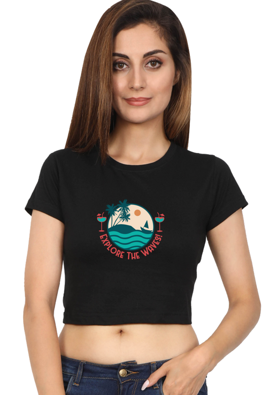 Women's Summer Crop Top - Explore