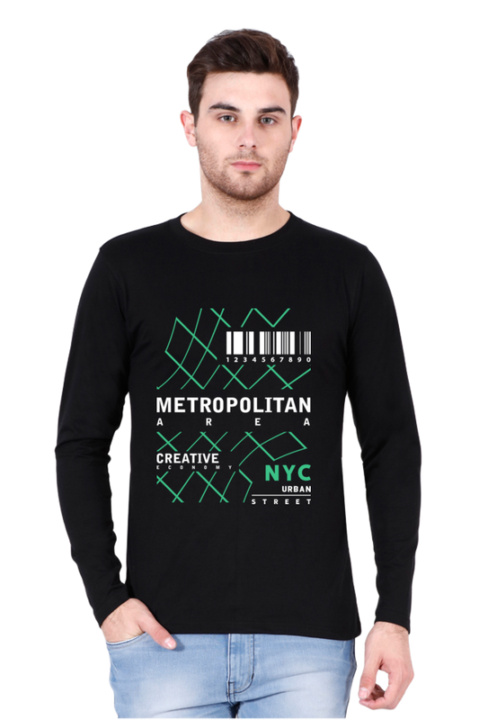 Men’s Full Sleeve - T Shirt -  Metropolitan