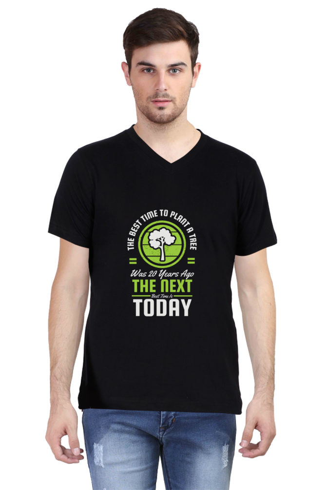 Men's Gardening V Neck T-Shirt - 20 years