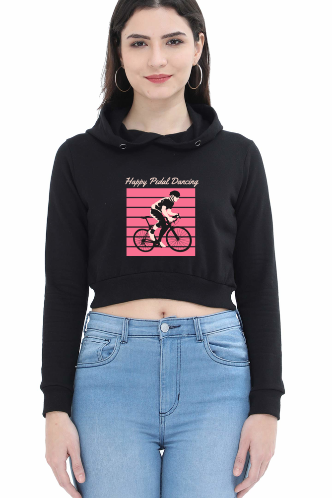 Women Rider Crop Hoodies - pedal