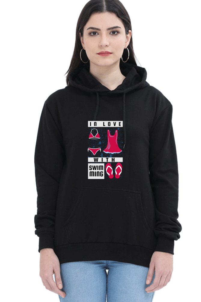 Women's Swimming Sweatshirts Hoodie - In Love
