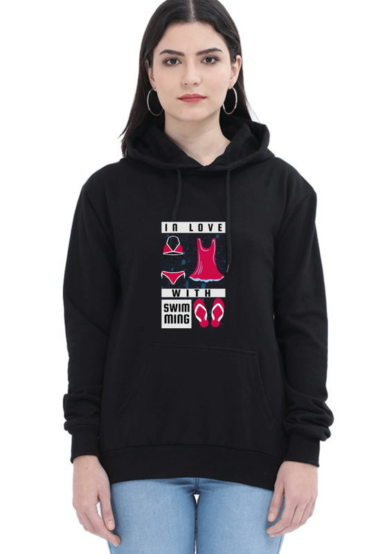 Women's Swimming Sweatshirts Hoodie - In Love