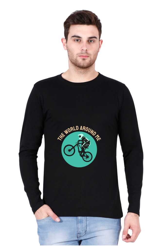 Men's BMX Full sleeve T-Shirt - world