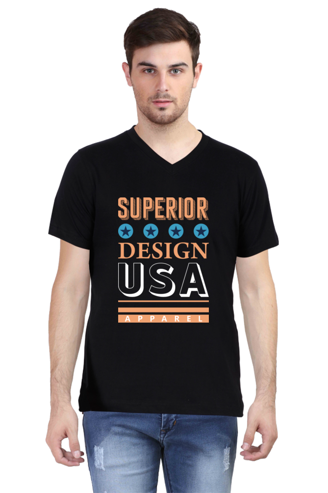 Men's V Neck T-Shirt - Superior