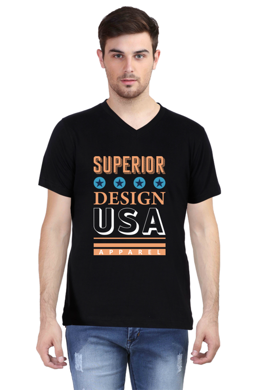 Men's V Neck T-Shirt - Superior