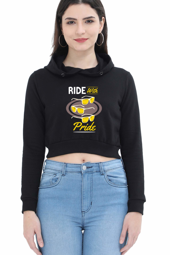 Women Skateboard Crop Hoodies - Pride