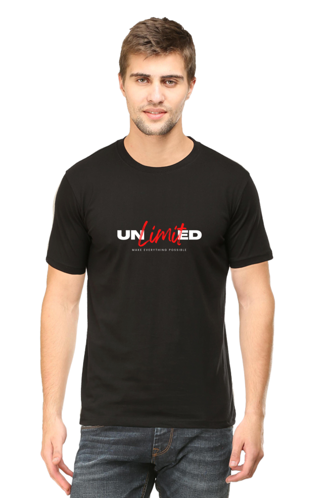 Motivational Unisex Cotton Round Neck T-shirt
