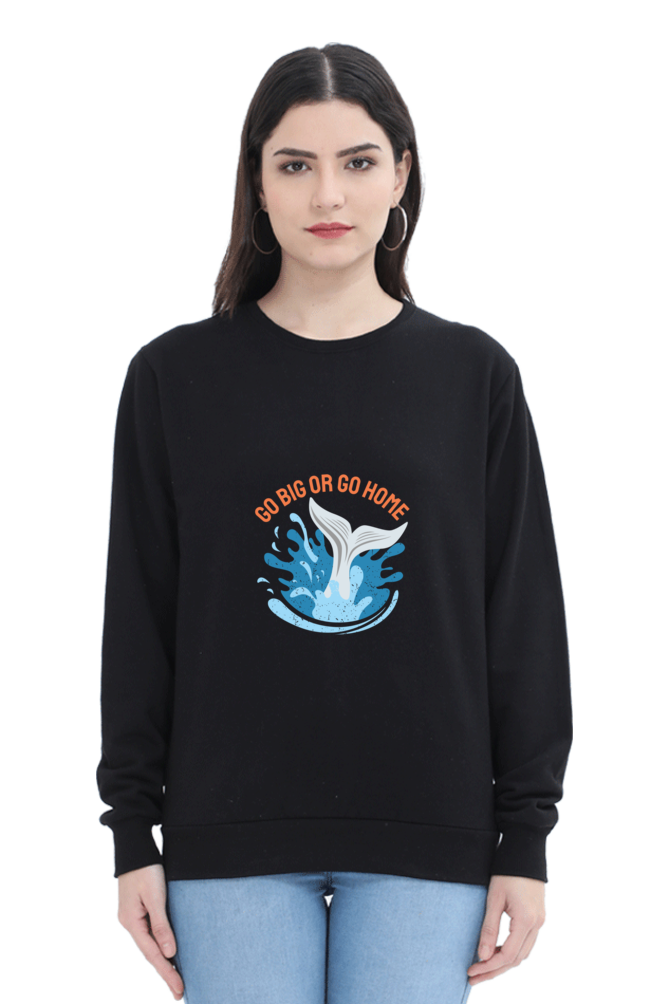 Women Swimming Sweatshirt - Go Home