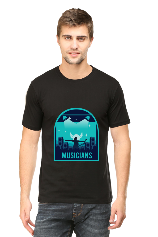 Music Unisex Cotton Round Neck T-shirt - Musicians