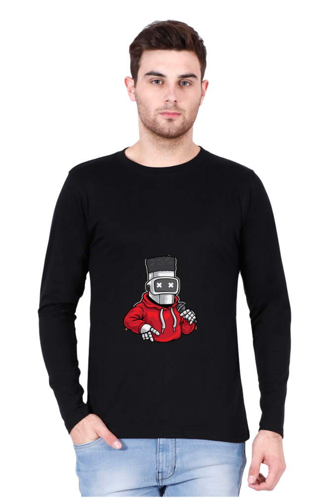 Men’s  Dance Full Sleeve - T Shirt - robot hip-hop