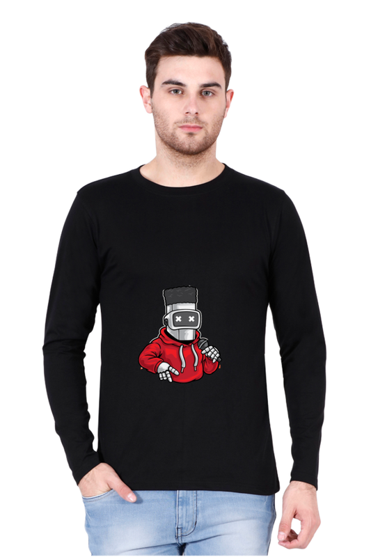 Men’s  Dance Full Sleeve - T Shirt - robot hip-hop