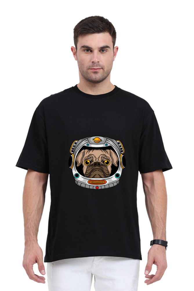 Men Animal's & Monster's  Oversized Classic T Shirt  -  helmet dog