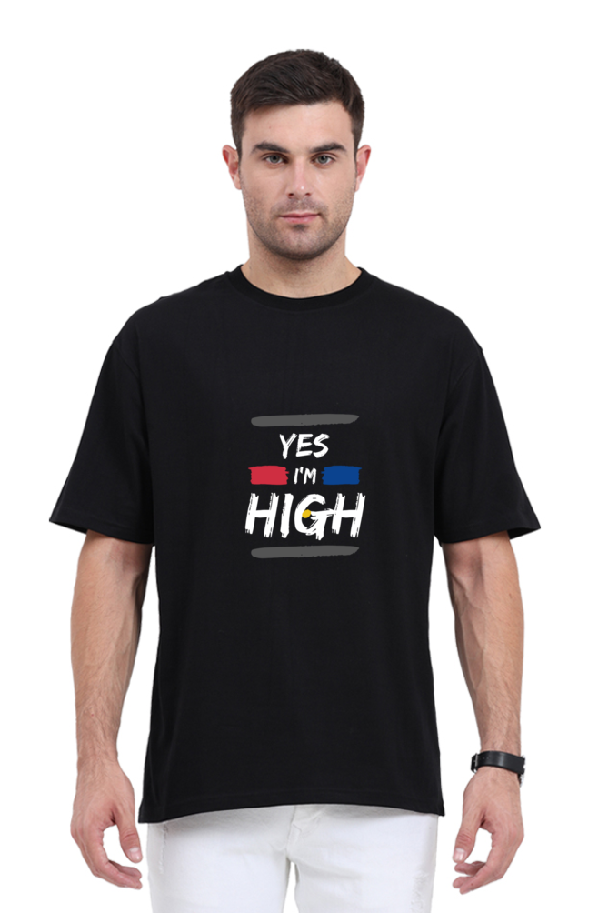 Round Neck Half-Sleeves - I'M High T-Shirt