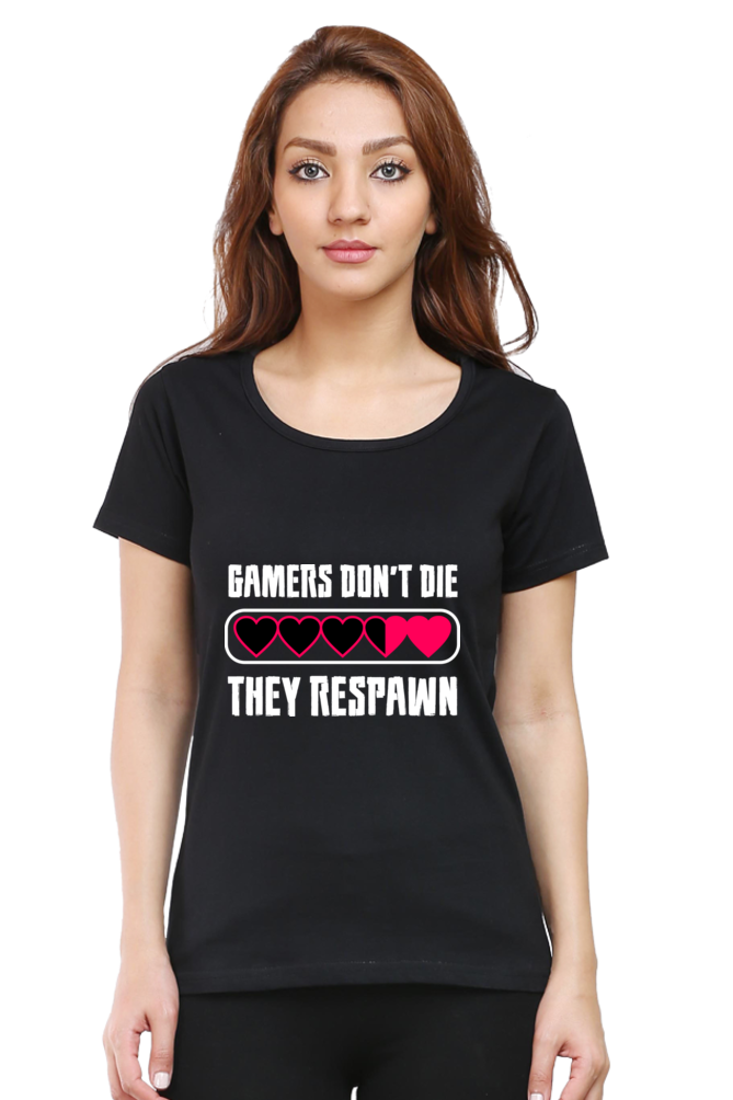 Women’s Round Neck Printed Gamer T-Shirts -  Respawn