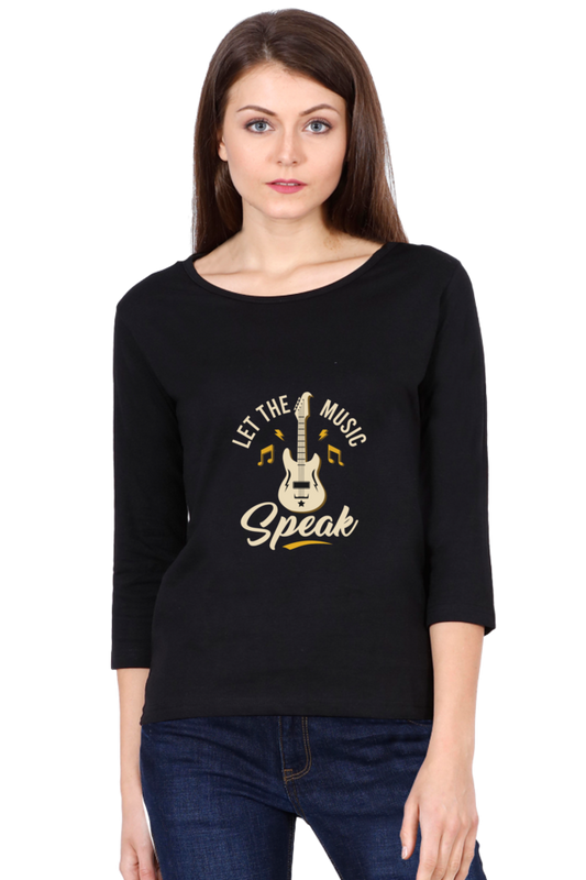 Women  Music Full Sleeve T-Shirt -  Music Speak