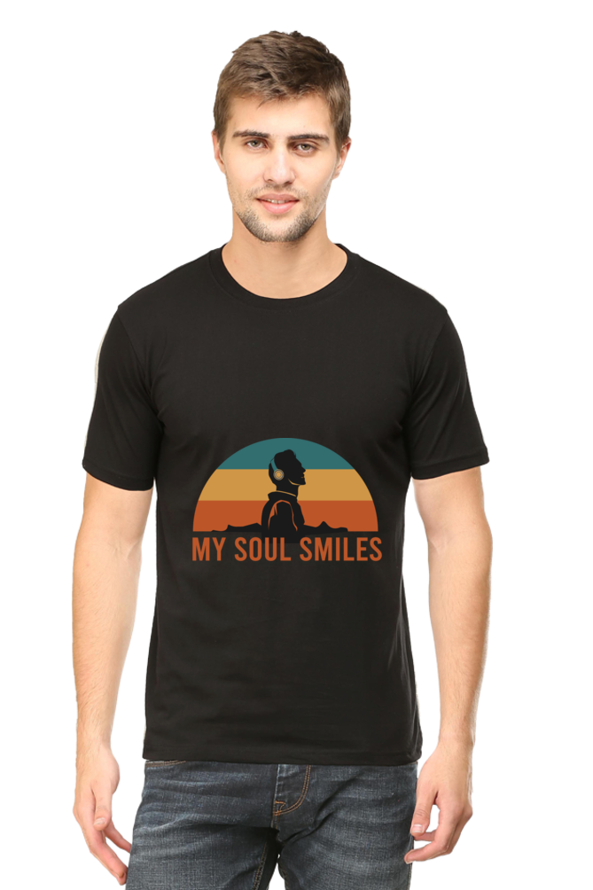 Music Unisex Cotton Round Neck T-shirt -  Soul Smiles